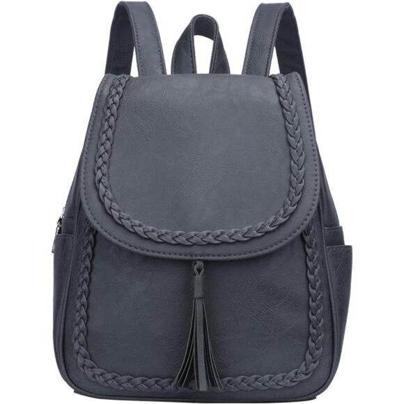 Leather Tassel Backpack Purse For Women main image 4